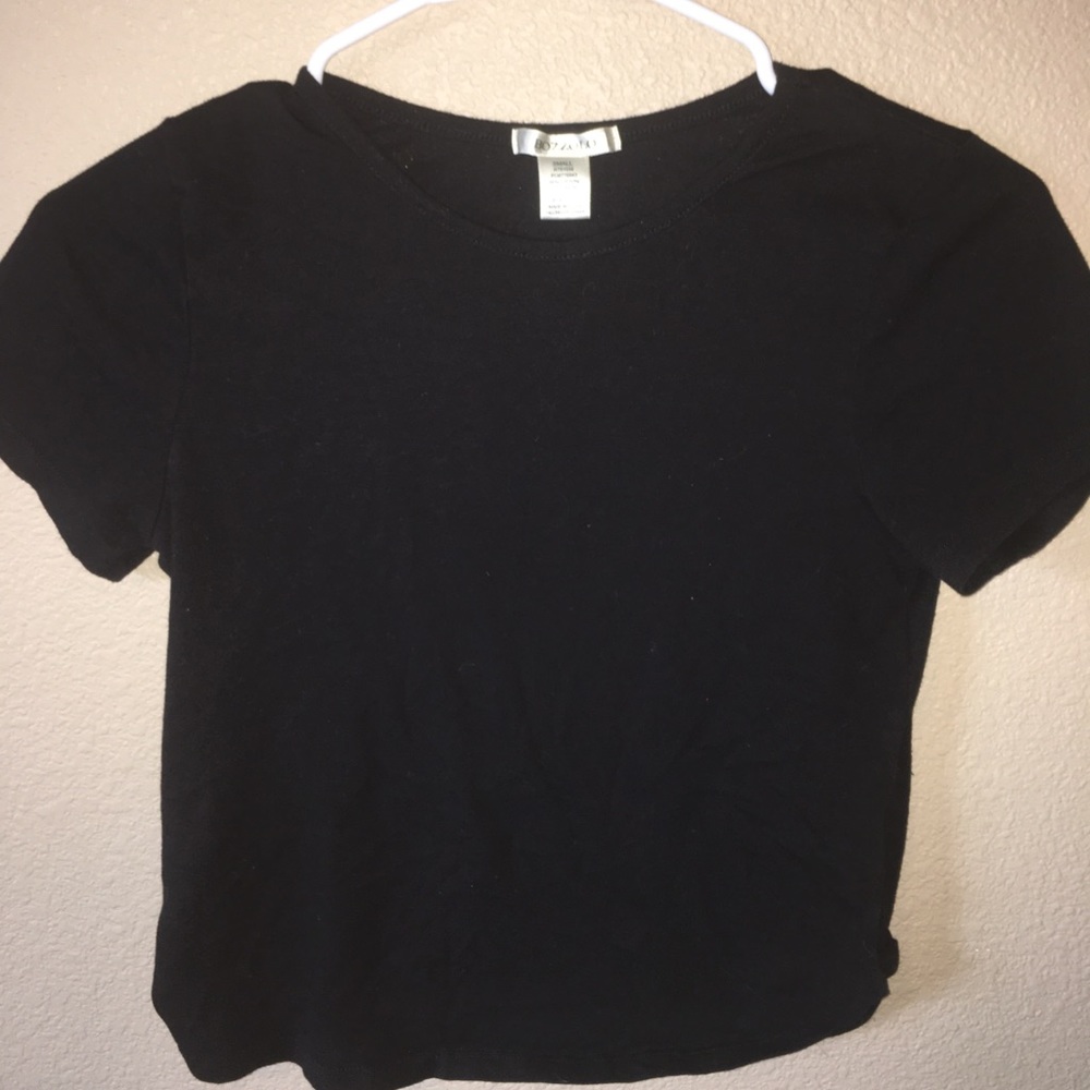 Black crop top